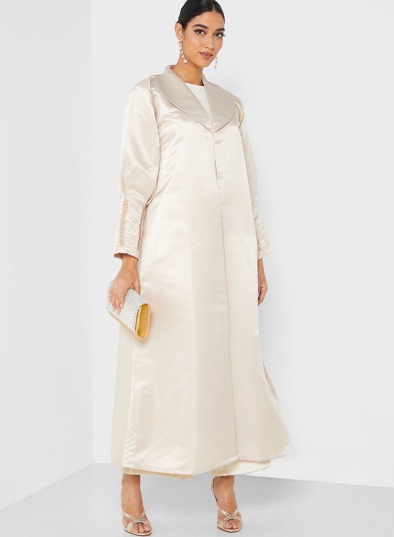 Moistreet Embellished Detail Abaya - Image 1