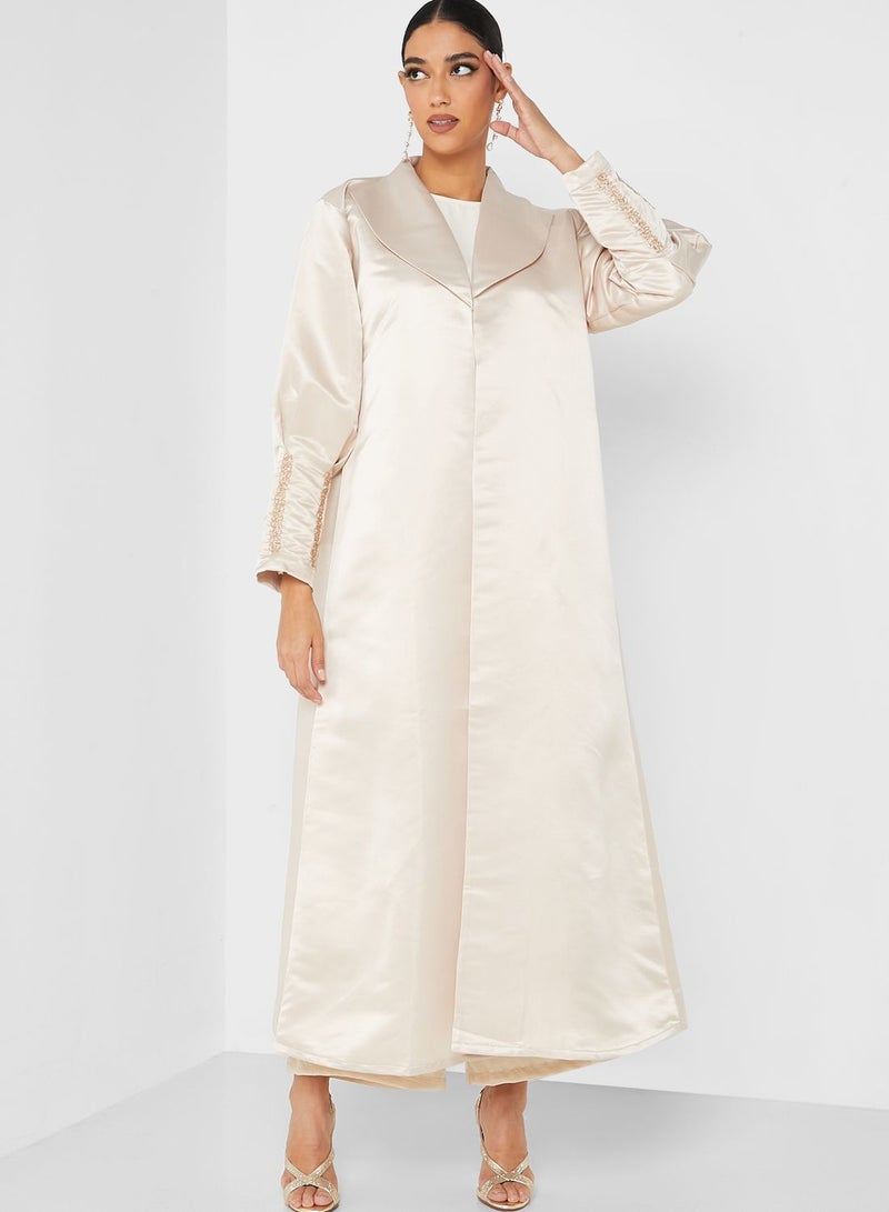 Moistreet Embellished Detail Abaya - Image 5