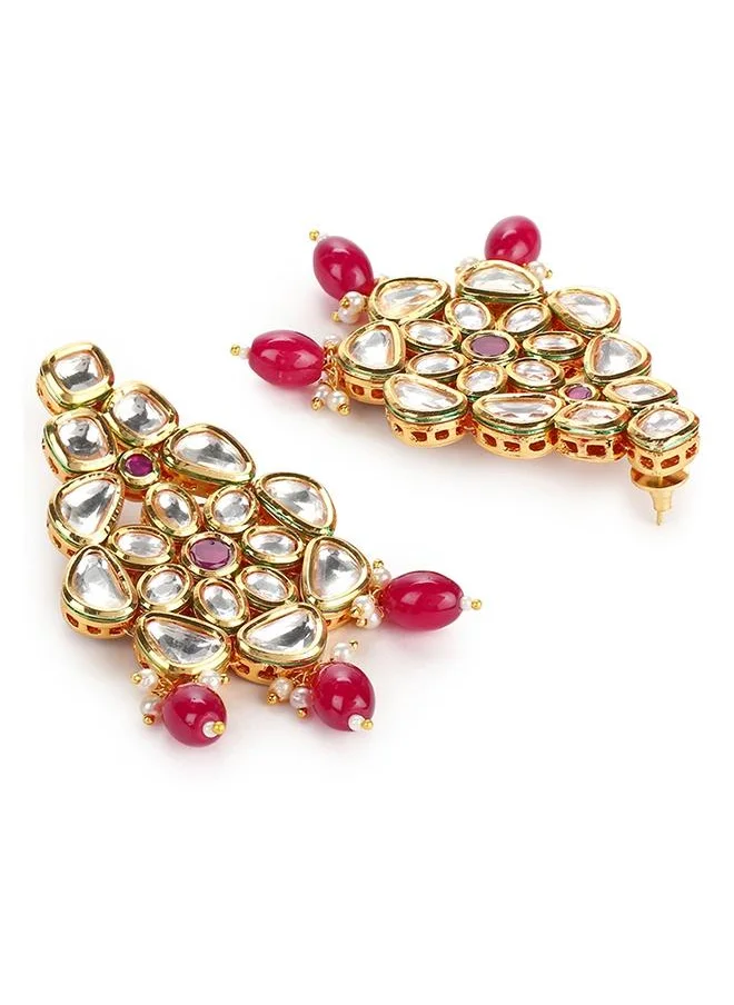 فويلا Kundan Gold Plated Brass Jewellery Set