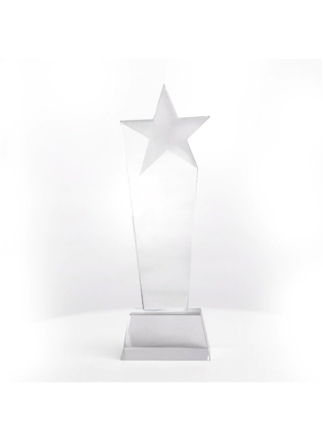 Premium Crystal Star Achievement Award Trophy