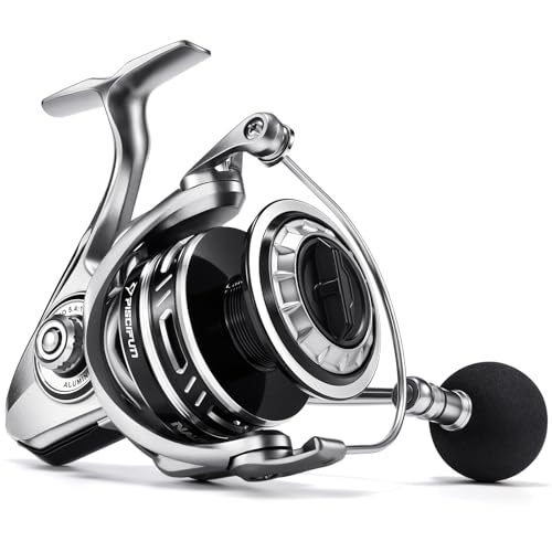 Piscifun NautiX Spinning Reel Aluminum Spinning Fishing Reel CNC Aluminum Gear 33LBs Max Drag 81 Sealed BB 541 Gear Ratio Smooth Powerful Freshwater Saltwater Reel 5000 Series - Image 1