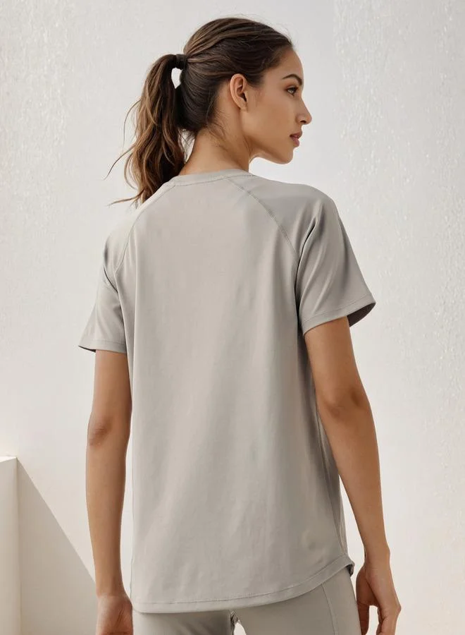 Splash Active  Regular Fit T-shirt with Raglan Sleeves for Women | Best Price UAE