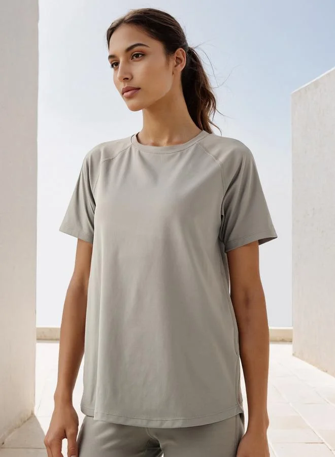 ADOT by Splash Regular Fit T-shirt with Raglan Sleeves