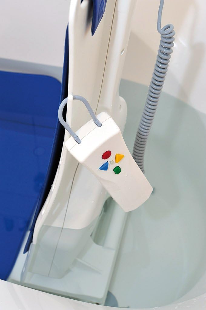 Drive Medical رافعة حوض الاستحمام بيلافيتا من درايف ميديكال مع غطاء أبيض كلاسيكي - Image 2