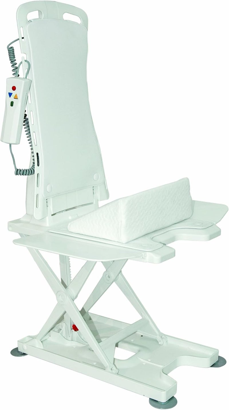 Drive Medical رافعة حوض الاستحمام بيلافيتا من درايف ميديكال مع غطاء أبيض كلاسيكي - Image 1