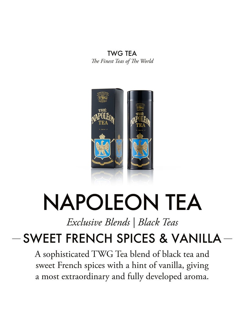 TWG Tea Napoléon Tea | Black Tea | Caramel Pieces | Haute Couture Tin, 100g | Gift Set - Image 3