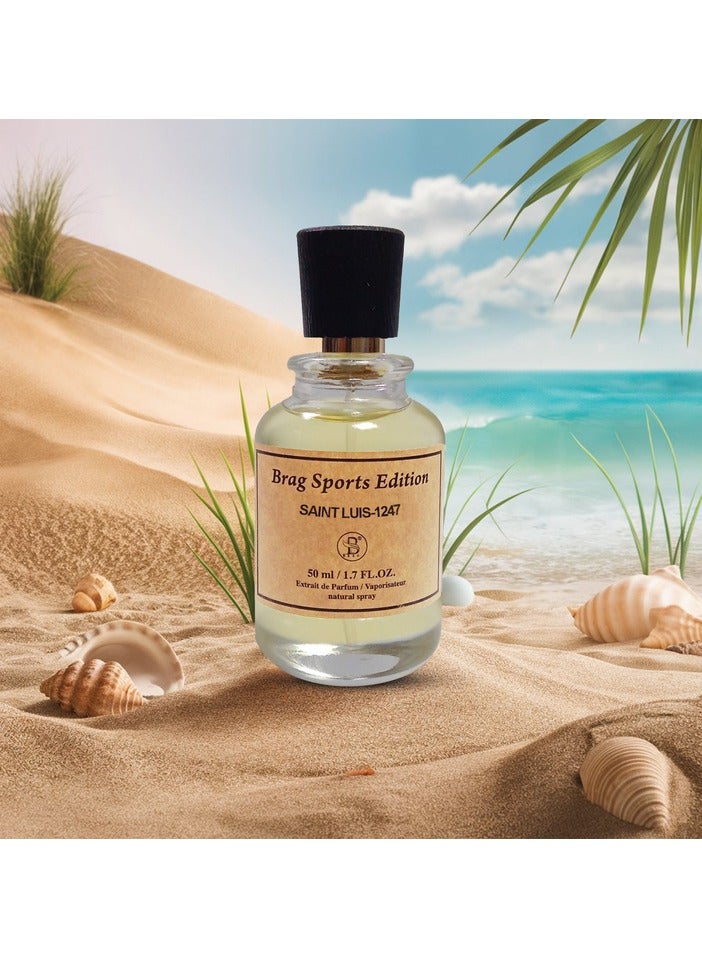 B BRAG Brag Sports Editions Saint Luis-1247 50ML Men's Fragrance Perfect Long Lasting Arabic Eau de Parfum Perfumes for Men Best EDP for Special Occasions - Image 4