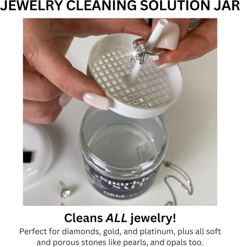 Gemoro Sparkle Safe Jewelry Cleaner | for Fine & Fashion Jewelry | Professional Performance Cleans Rings Watches Glasses Earrings - Image 2