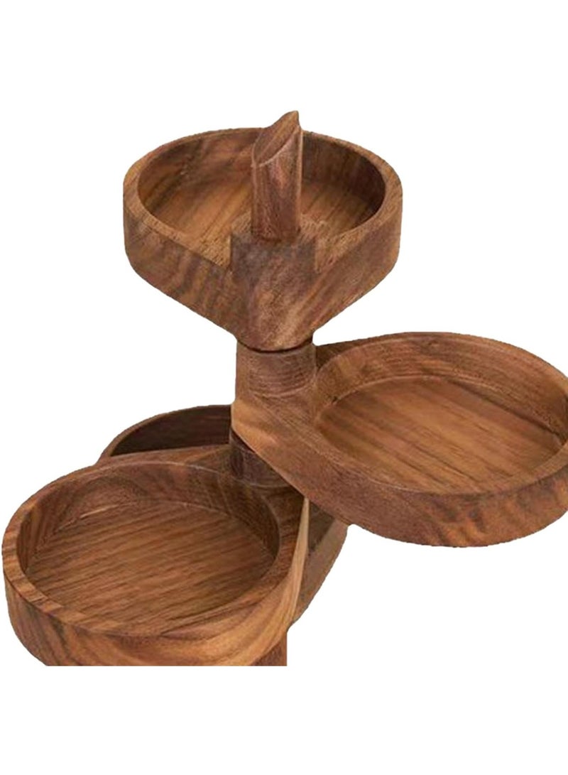 عربست حامل عرض المجوهرات منظم المجوهرات حامل عرض المجوهرات دعائم عرض المجوهرات صندوق مجوهرات صغير مزخرف صغير علبة مجوهرات للقلائد ربطة شعر، بني - Image 2