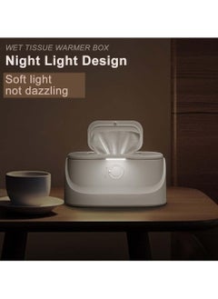 CMGTYYD Baby Wipe Warmer, 3-Gear Smart Precise Temperature Control Large Capacity Wipes Warmer, Baby Wet Wipes Dispenser with Bright LED Ample Lights for Nighttime Changes, Newborn Essentials  - Image 5