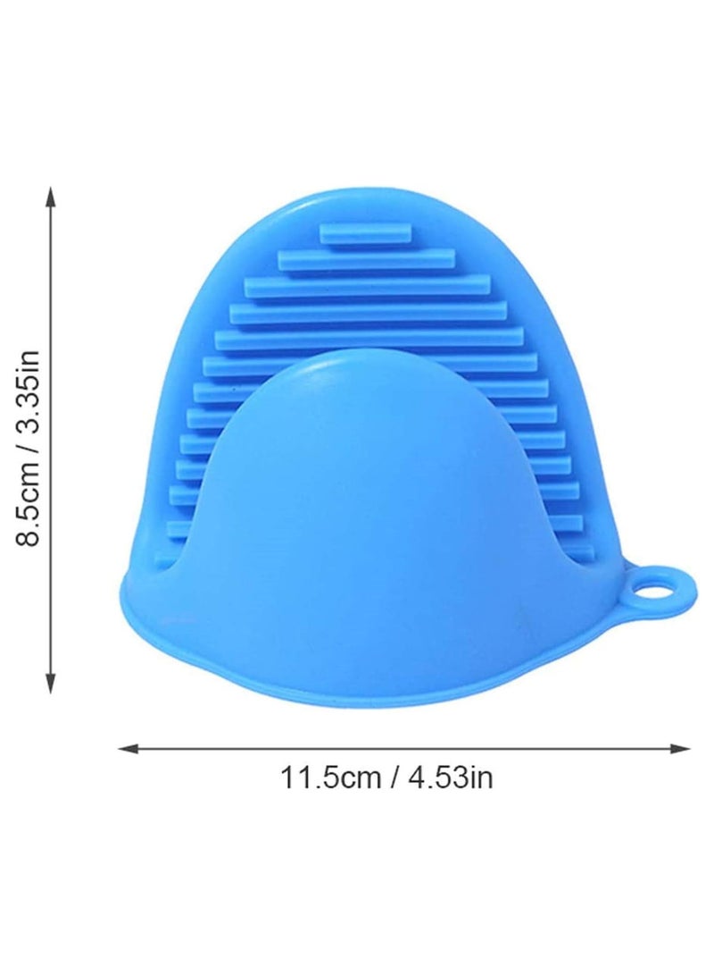 Heat Resistant Silicone Gloves Protect Fingers From Heat 2 Pieces multi color  - Image 4