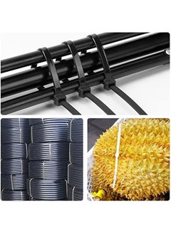 Generic 12 inch Black Zip Ties Heavy Duty 80 PCS, 120 LBS Ultra Exclusive Strong Plastic Wire Ties, Large Cable Ties Extra Long Tie Wraps, Indoor and Outdoor UV Resistant  - Image 4