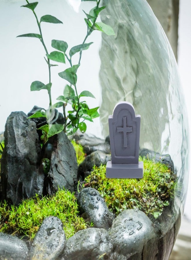 BESTOYARD زينة قبور هالوين ميني من بيستويارد 20 قطعة، ديكور مقبرة مخيف للمنزل المسكون، بيت الدمى، مشهد المقبرة، حرف يدوية، 1.06 × 0.70 × 0.39 بوصة - Image 4