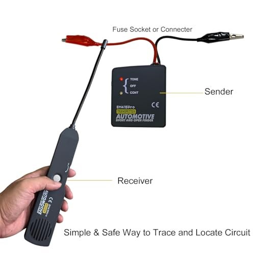 Vanlison Automotive Short & Open Finder Electrical Circuit Tester Cable Wire Breaker Tracker Generator Circuit Finder Detector Tone Generator Circuit Fault Finder DC 6-42V Car Diagnostic Probe Tool - Image 2