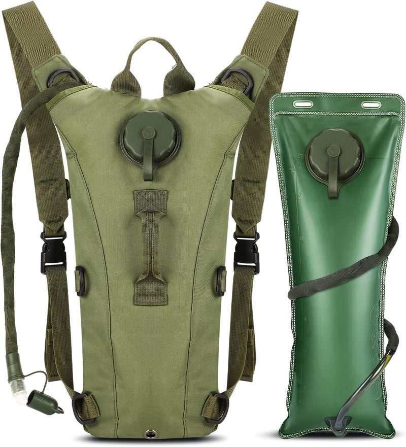 Optifit® Hydration Pack Backpack with 3L Bladder, Tactical Water Bag for Hiking, Biking, Running, Walking - Image 1