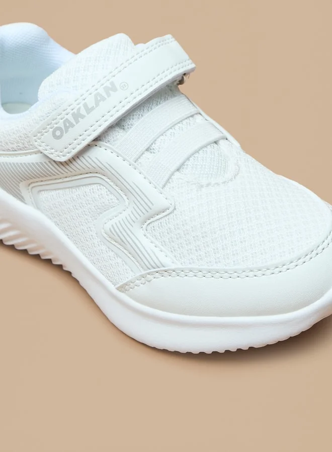 Oaklan by Shoexpress Textured Sneakers with Hook and Loop Closure