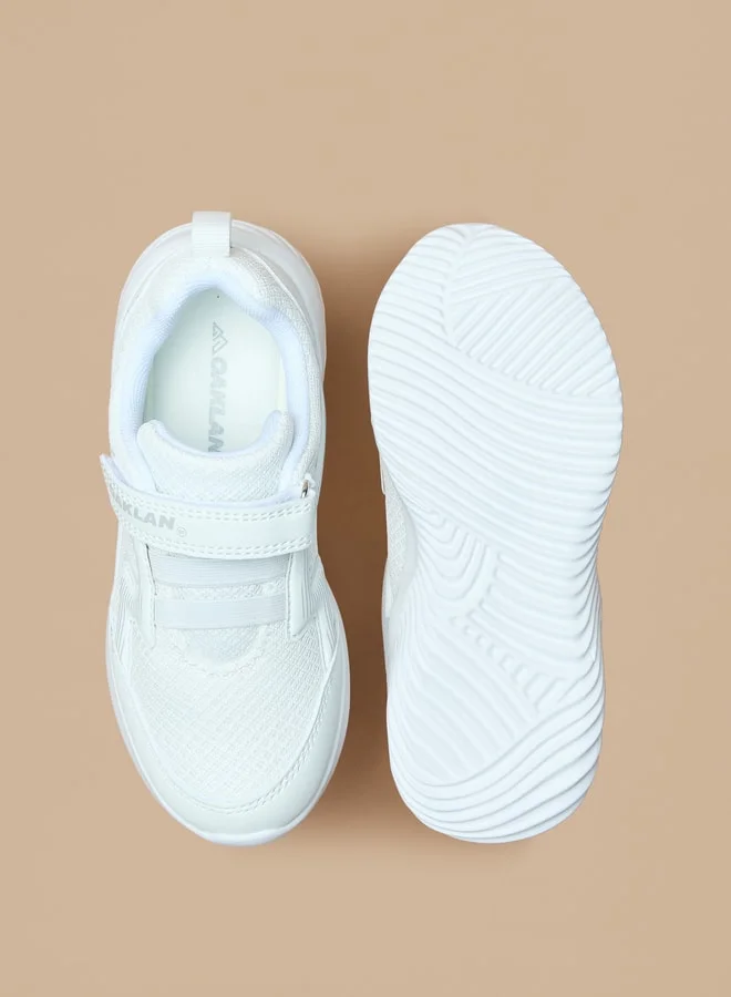 Oaklan by Shoexpress Textured Sneakers with Hook and Loop Closure