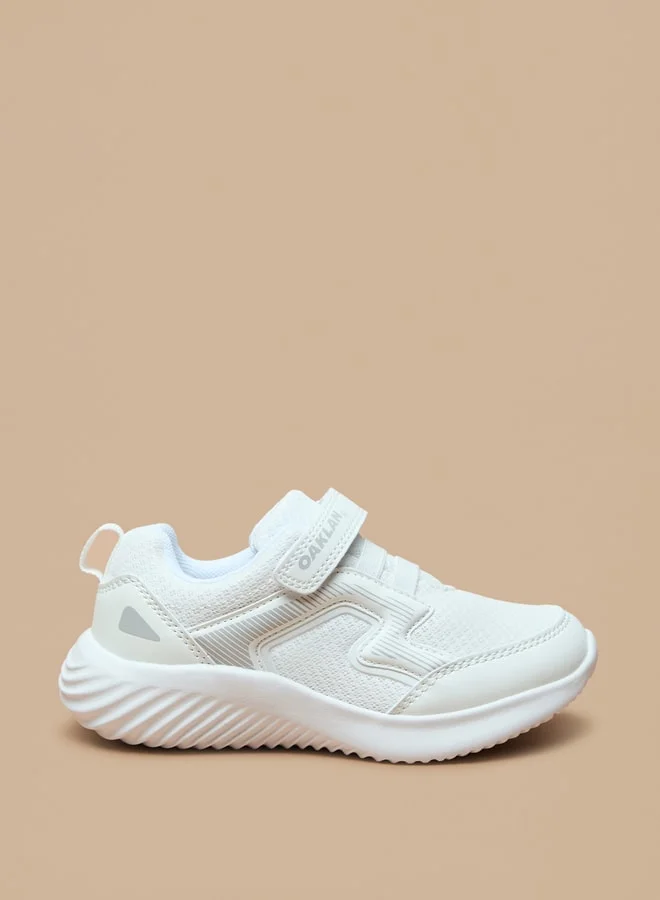 Oaklan by Shoexpress Textured Sneakers with Hook and Loop Closure