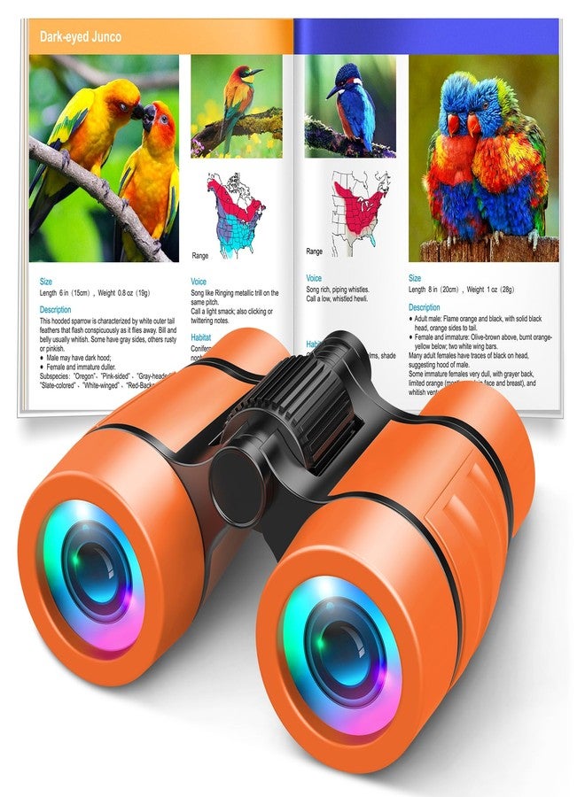 LET'S GO! 3-8 Year Old Boy Girl Toys: LET'S GO! Shockproof Binoculars for Kids Bird Watching 3 4 5 6 7 8 Year Old Boys Girls Outdoor Travel Toy for Kid Ages 4-7 Toddler Stocking Stuffers - Image 1