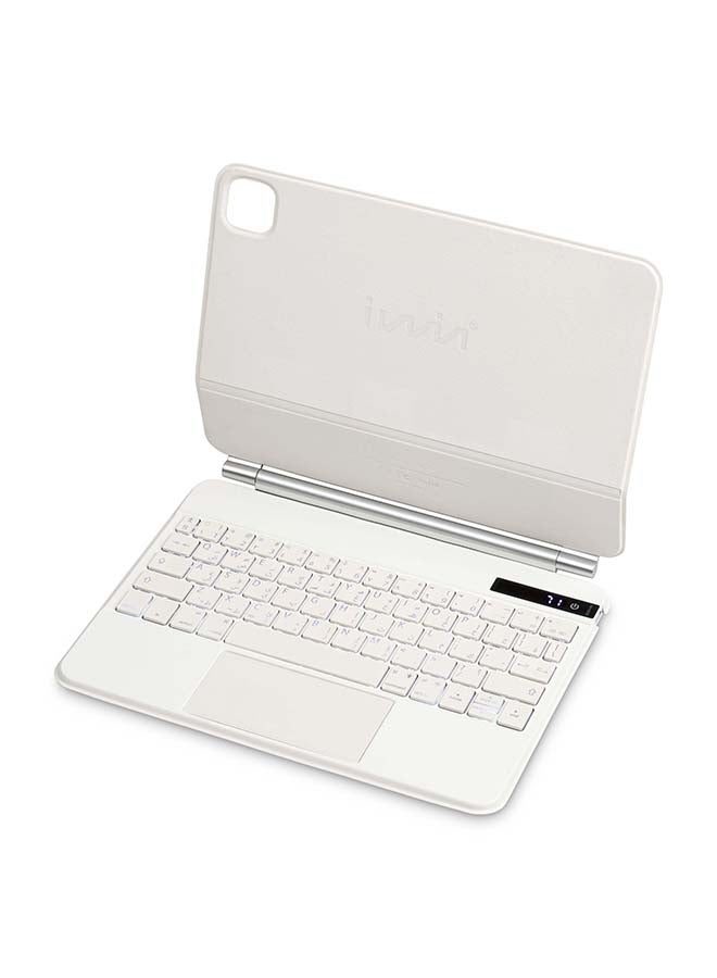 Iwin Wireless Keyboard for iPad 10th Gen 109 Inch ArabicEnglish White  - Image 3