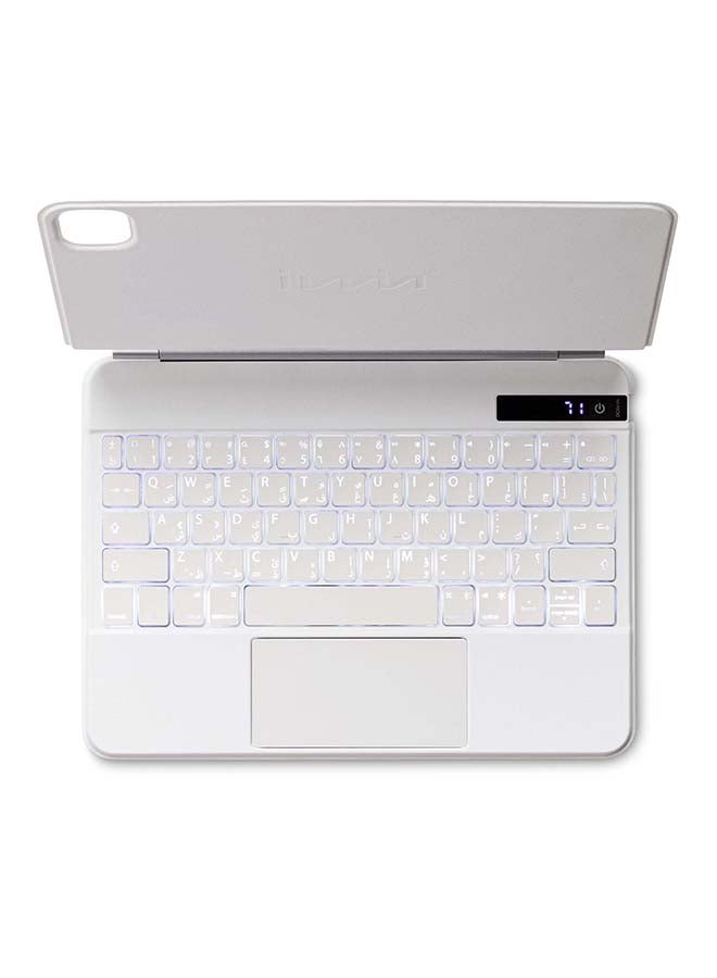 Iwin Wireless Keyboard for iPad 10th Gen 109 Inch ArabicEnglish White  - Image 5
