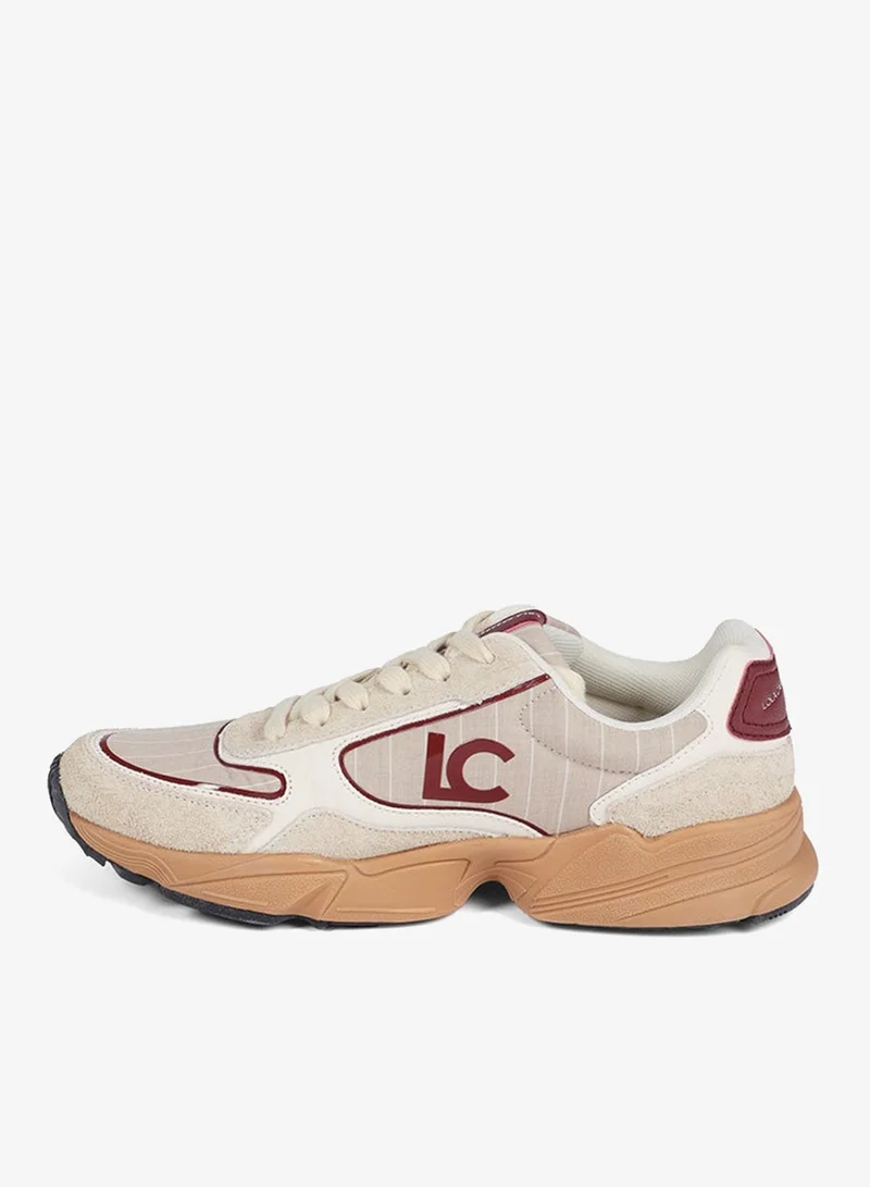 Lola Casademunt Running Sole Sneakers with Fabric and Leather Combination