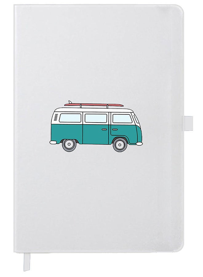 Theodor Designer A5 Thick White Hardcover Notebook Untitled-1 - Image 1