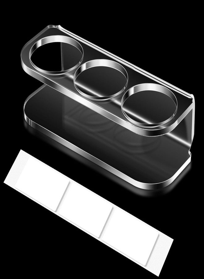 Marsui 3 Slots Vial Holder Refrigerator Wall Caddy Peptide Vial Holder Case for Fridge Acrylic Diabetic Storage Organizer Fit with U-100 Vials 24mm (0. 94 Inches) Diameter - Image 1