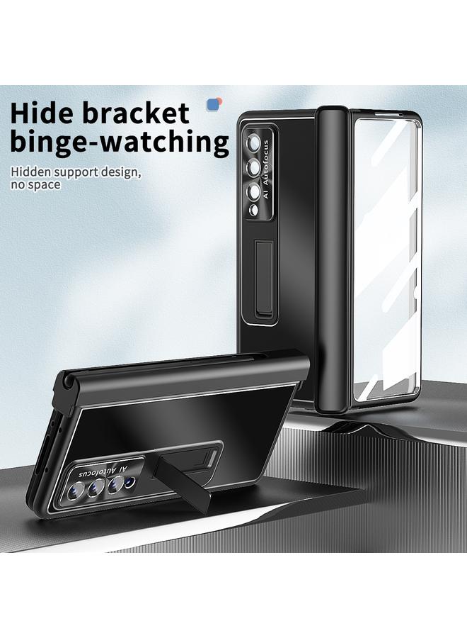 S-TOP Case For Samsung Galaxy Z Fold3 5G Aluminum Alloy Double Hinge Shockproof Phone Protective Case - Image 2