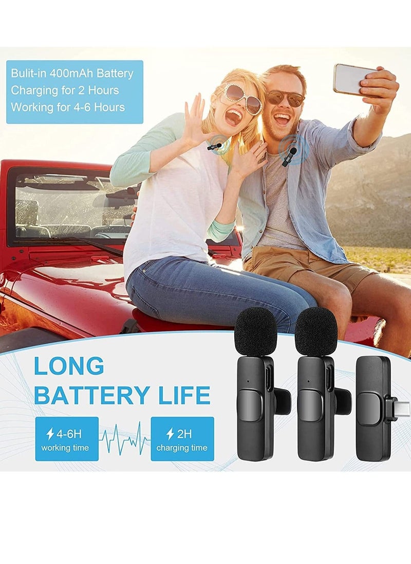 ELTRAZONE Wireless Lavalier Microphone for Phone(USB-C), Dual Wireless Microphone for Video Recording, Live Stream, Vlog, YouTube, TikTok, Facebook - Image 4
