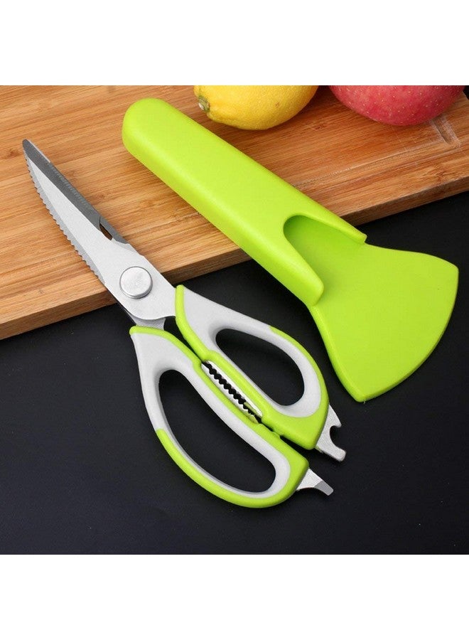 Limbjal Limbjal® Heavy Duty Kitchen Scissors 7 in 1 Tool Stainless Steel Multipurpose Detachable Mighty Shears for Chicken, Fish, Meat-Vegetables-Bones-Flowers-Nuts-Herbs  - Image 5