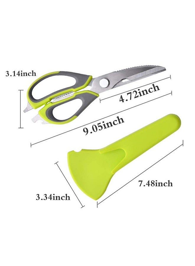 Limbjal Limbjal® Heavy Duty Kitchen Scissors 7 in 1 Tool Stainless Steel Multipurpose Detachable Mighty Shears for Chicken, Fish, Meat-Vegetables-Bones-Flowers-Nuts-Herbs  - Image 2