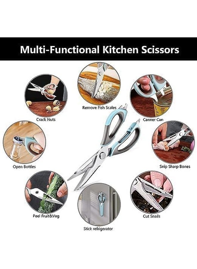Limbjal Limbjal® Heavy Duty Kitchen Scissors 7 in 1 Tool Stainless Steel Multipurpose Detachable Mighty Shears for Chicken, Fish, Meat-Vegetables-Bones-Flowers-Nuts-Herbs  - Image 3