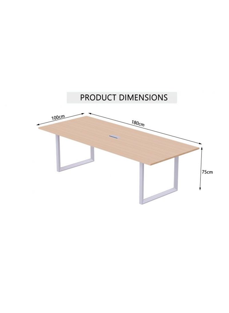 Mahmayi Vorm 136-18 4 Seater Oak Conference-Meeting Table - Image 3