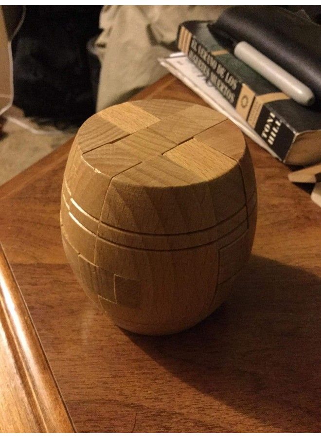 Ahyuan Handmade Powder Barrel Wooden Puzzles For Adults An Interlocking 3D Brain Teaser Puzzles For Adults Hidden Passage Works On A Classic Mechanical Puzzle Concept - Image 5
