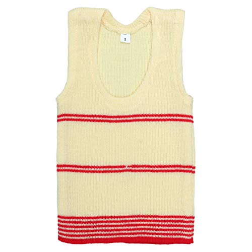 Superminis Boy's & Girl's Woollen Regular Fir Vest T-Shirts, Pack of 3 (18-24 Months, Red, Pink and Maroon) - Image 4