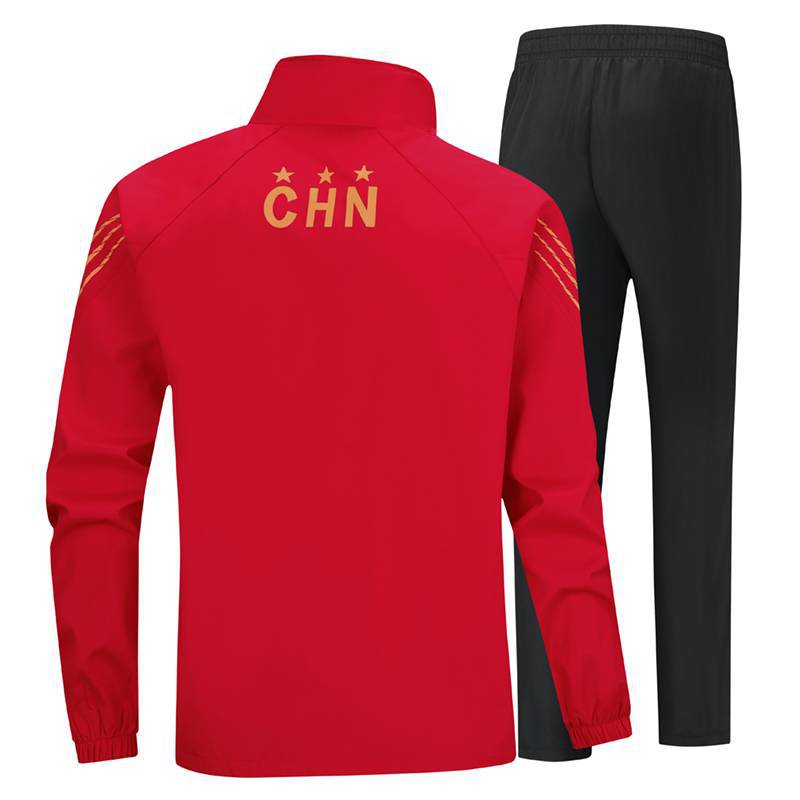 Sports Suit Men'S Youth Stand Collar Competition Training Sportswear Women'S Running Group Activity Middle School Uniform - Image 5