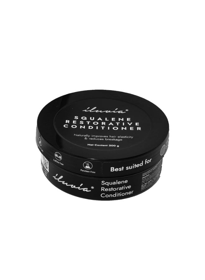 إلوفيا بلسم السكوالين المرمم - للشعر العادي إلى الدهني (تركيبة طبيعية غير لزجة وخفيفة الوزن قائمة على الزيوت العضوية - 200 مللي - Image 2