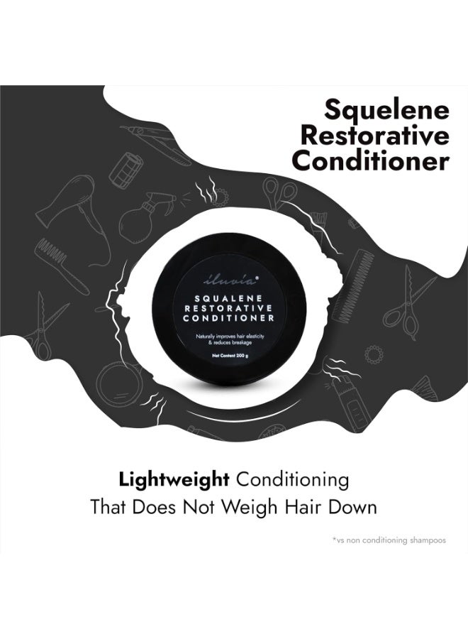 إلوفيا بلسم السكوالين المرمم - للشعر العادي إلى الدهني (تركيبة طبيعية غير لزجة وخفيفة الوزن قائمة على الزيوت العضوية - 200 مللي - Image 3