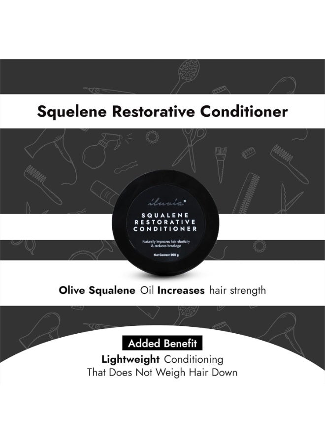 إلوفيا بلسم السكوالين المرمم - للشعر العادي إلى الدهني (تركيبة طبيعية غير لزجة وخفيفة الوزن قائمة على الزيوت العضوية - 200 مللي - Image 4