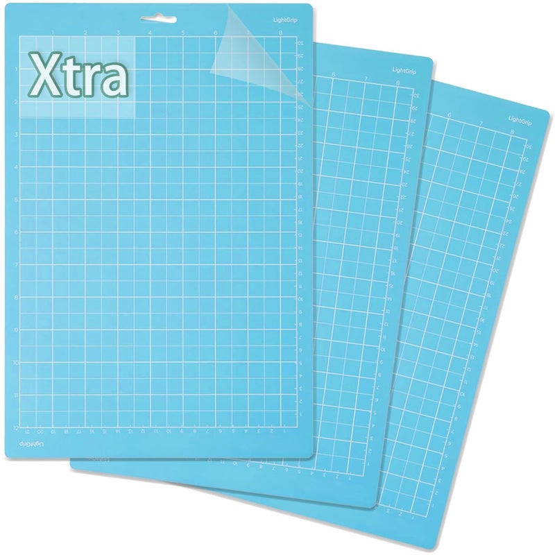 LOPASA Cutting Mat for Cricut Joy Xtra 85x12 Blue Adhesive Light Grip Cutting Mats Set Joy Extra Accessories and Supplies3 LightGrip Sheets
