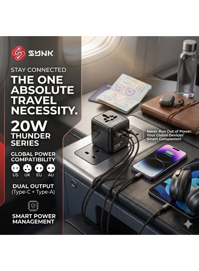 SYNK Thunder 20W USB-C PD Travel Adapter - Image 3