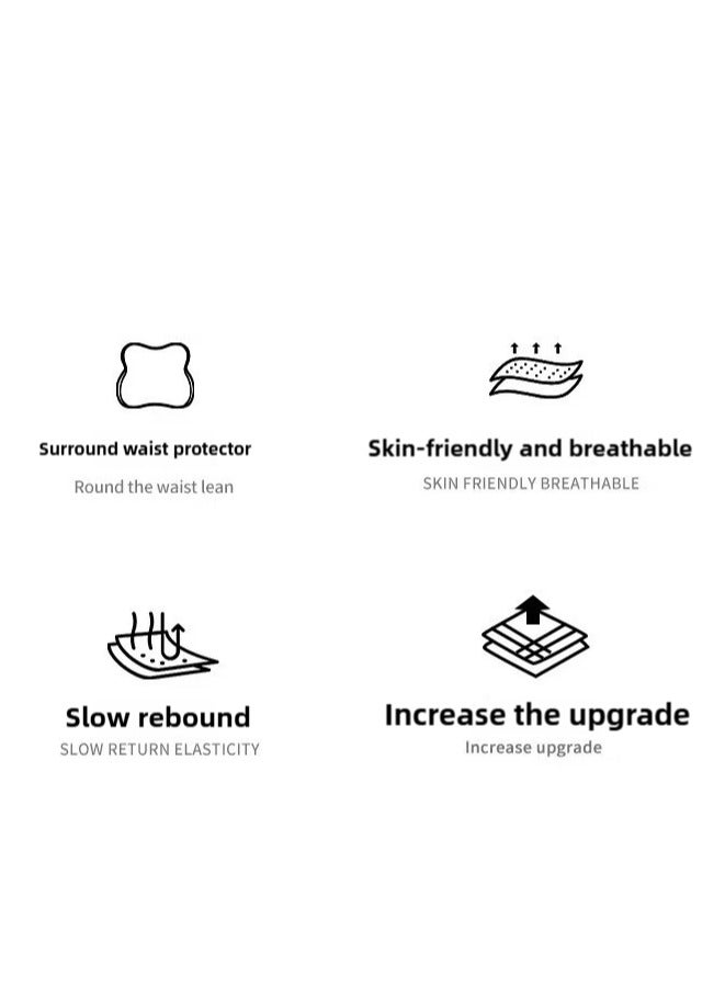 Car Headrest for Driver Neck Support, Long Time Posture Relief Memory Foam Pillow, Green+Grey Dual-Tone - Image 5