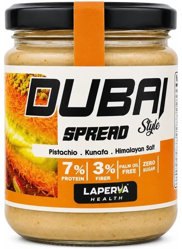 Laperva Health Dubai Style Pistachio Kunafa Spread 100g, No Added Sugar, Palm Oil Free Crunchy ... - Image 1