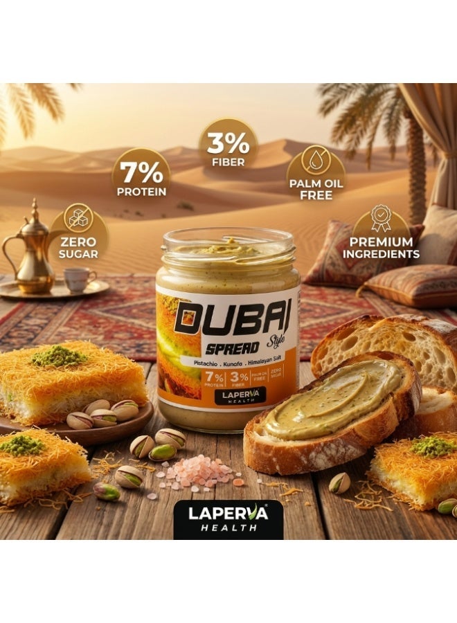 Laperva Health Dubai Style Pistachio Kunafa Spread 100g, No Added Sugar, Palm Oil Free Crunchy ... - Image 3