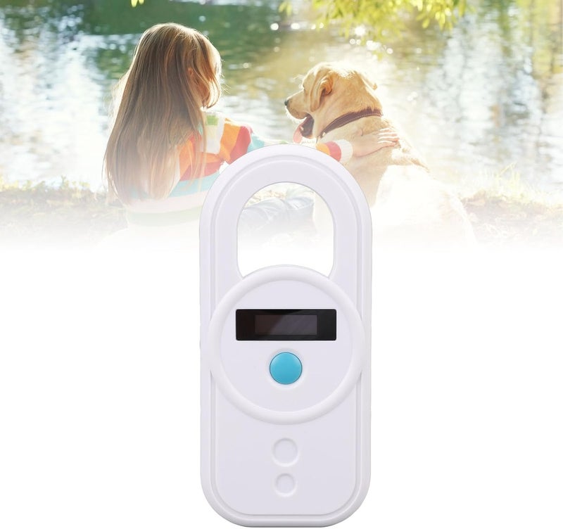 Animal Microchip Scanner, USB Interface Pet Chip ID Tag Reader for Dogs Cats Horses Rechargeable Portable Handheld 128 Storage Capacity for Pet Shop Animal Hospital (White) - Image 3