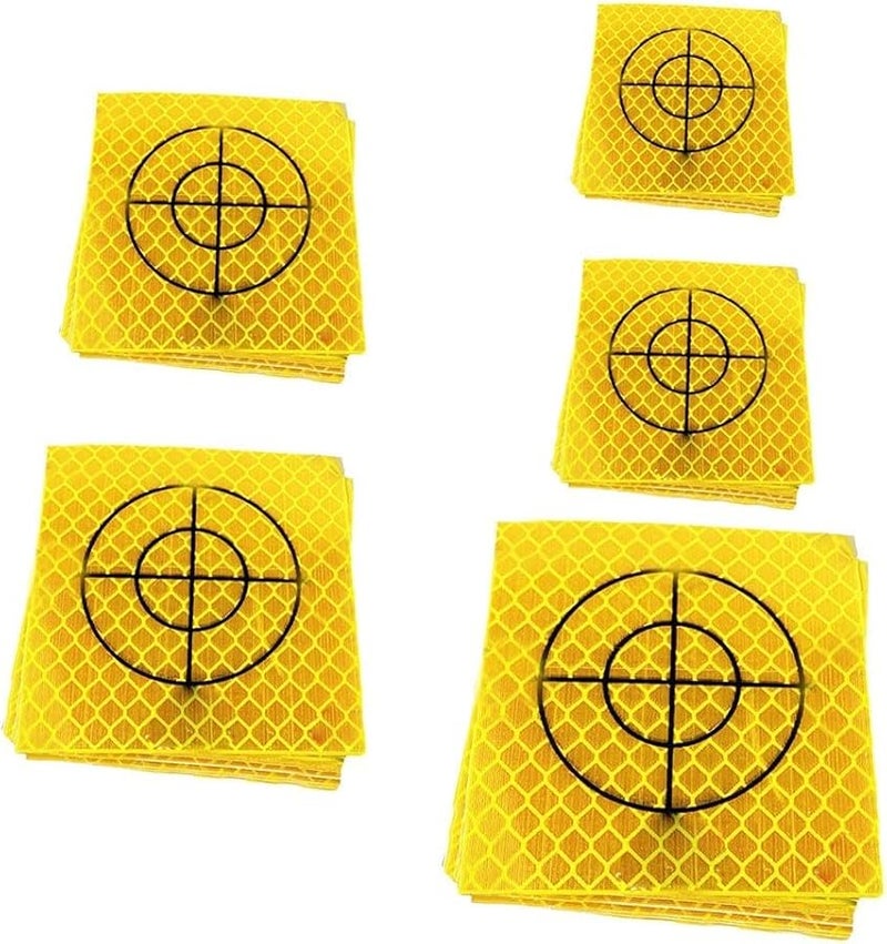 100 Pack Yellow Acrylic Reflector Targets 50x50mm for Total Station Measurement - Image 2