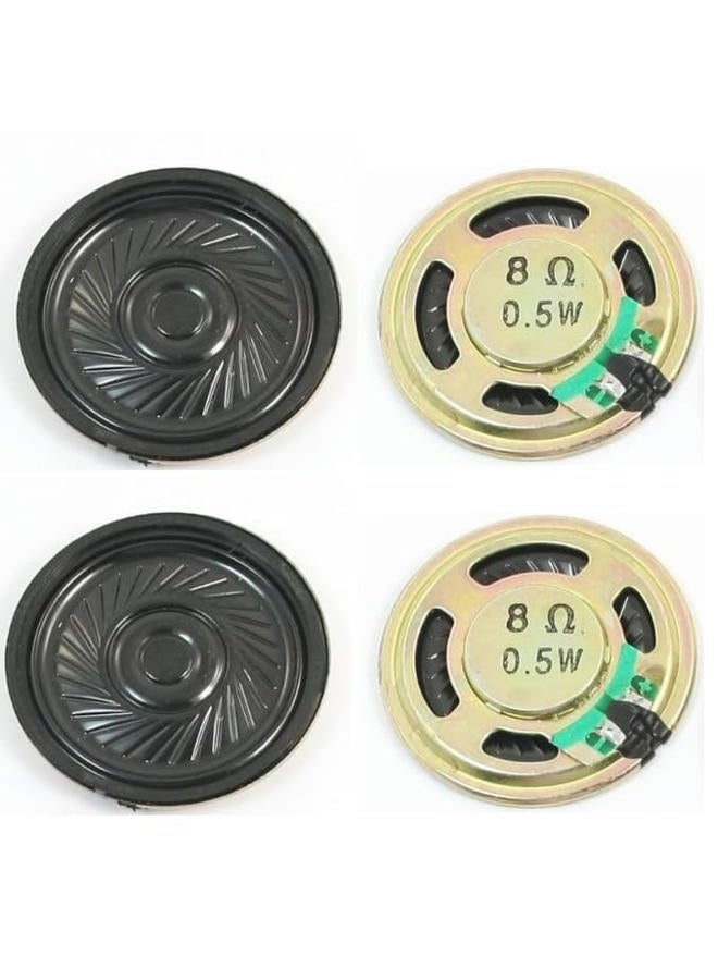 LinaLife 4 Pack 0.5W 8 Ohm Diameter 50mm/1.97in Internal Magnet Speaker Loudspeaker for DVD/EVD Auditory Horn Music Devices Loudspeakers - Image 1
