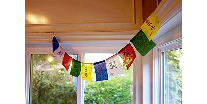 aRIC Tibetan Buddhist Prayer Flags for Motorbike/Bike and Cycle, Home (X-Large) - Image 1