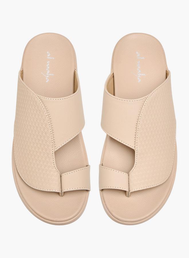 Al Waha Men Toe Loop Detail Arabic Sandals - Image 1